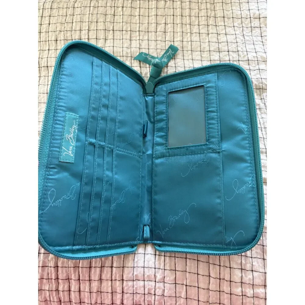 Vera Bradley Peacock floral small hobo bag and medium zip wallet retired pattern